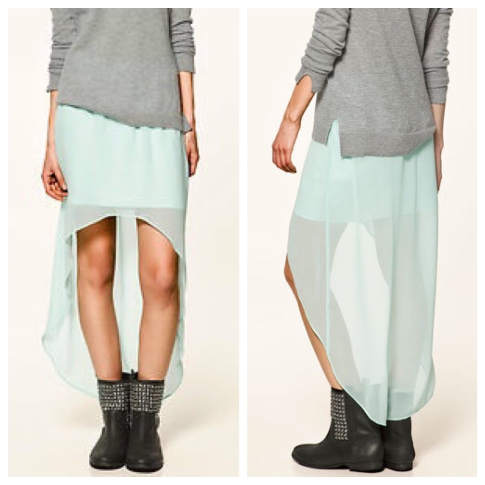 Zara High-Low Skirt